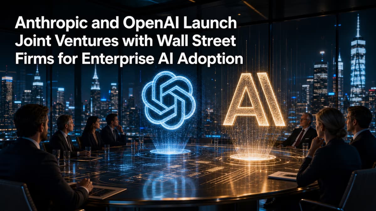 Anthropic and OpenAI Secure Wall Street Alliances to Scale Enterprise AI