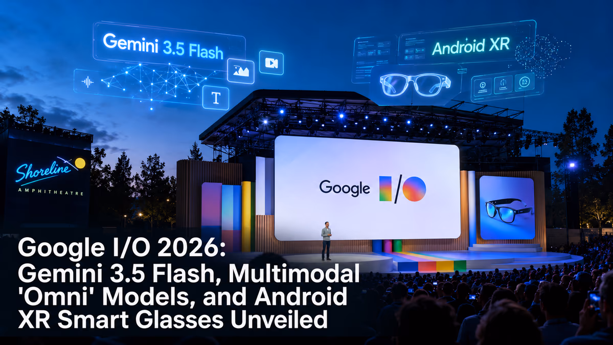 Google I/O 2026: Gemini 3.5 Flash, Multimodal 'Omni' Models, and Android XR Smart Glasses Unveiled