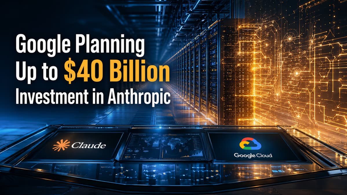 Google Signals $40 Billion Bet on Anthropic as Computing Race Hits New Peak