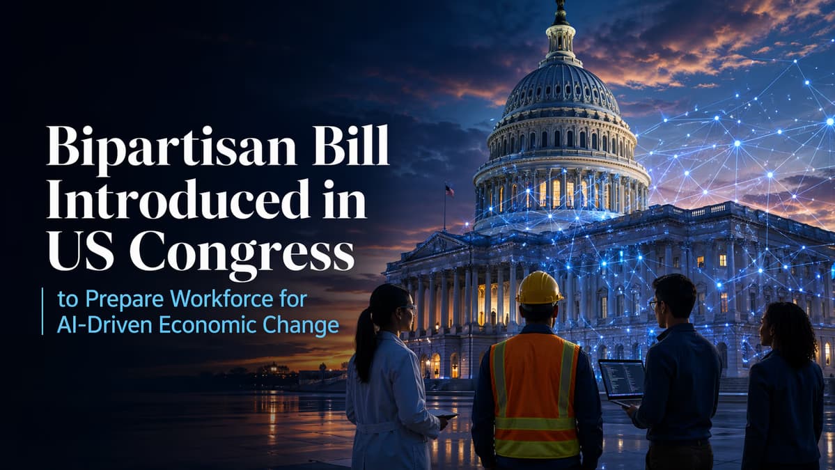 Bipartisan Bill Introduced in US Congress to Prepare Workforce for AI-Driven Economic Change