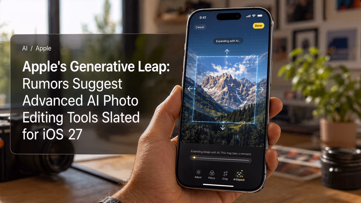 Apple's Generative Leap: Rumors Suggest Advanced AI Photo Editing Tools Slated for iOS 27