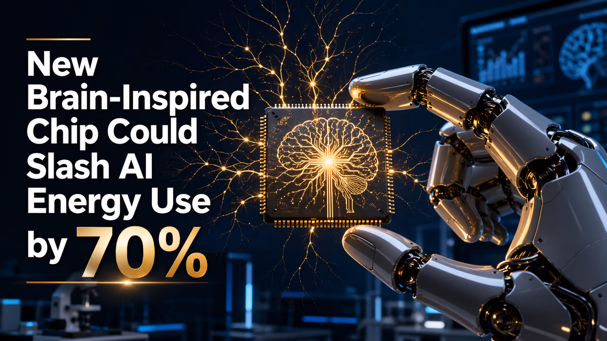 New Brain-Inspired Chip Could Slash AI Energy Use by 70%
