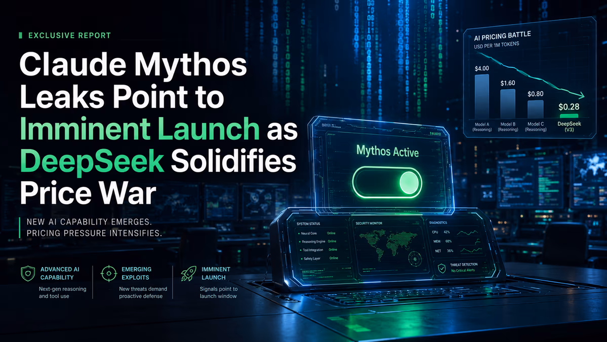 Claude Mythos Leaks Point to Imminent Launch as DeepSeek Solidifies Price War