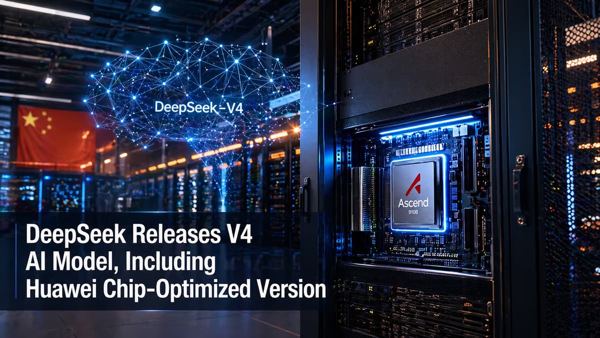 DeepSeek Releases V4 AI Model with Specialized Optimization for Huawei Hardware