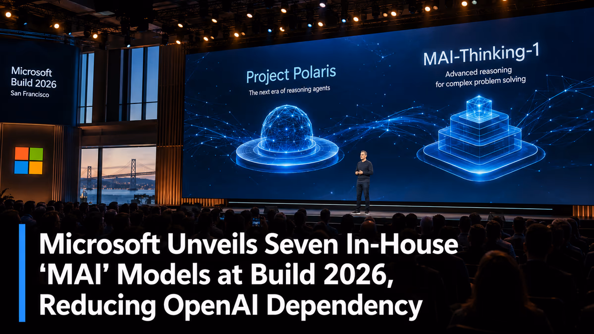 Microsoft Unveils Seven In-House 'MAI' Models at Build 2026, Reducing OpenAI Dependency