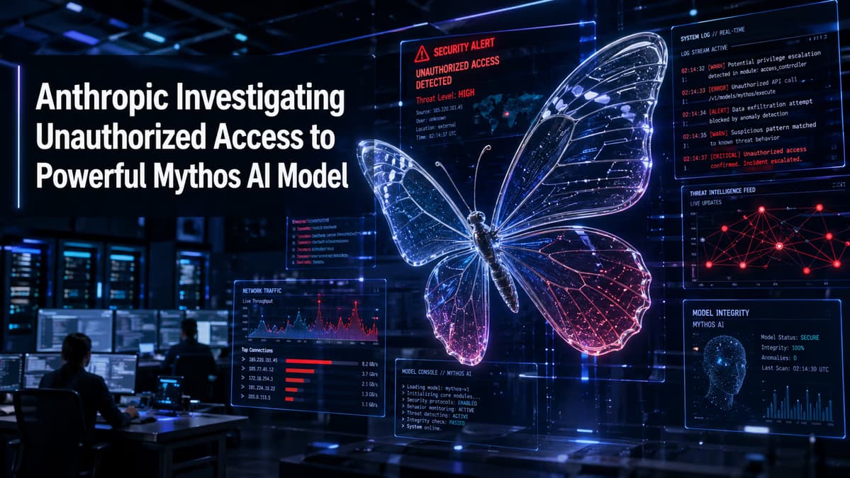 Anthropic Investigating Unauthorized Access to Powerful Mythos AI Model