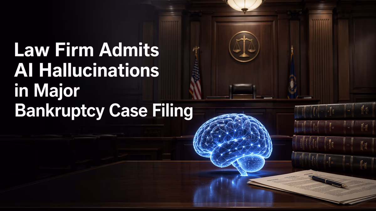 Law Firm Admits AI Hallucinations in Major Bankruptcy Case Filing
