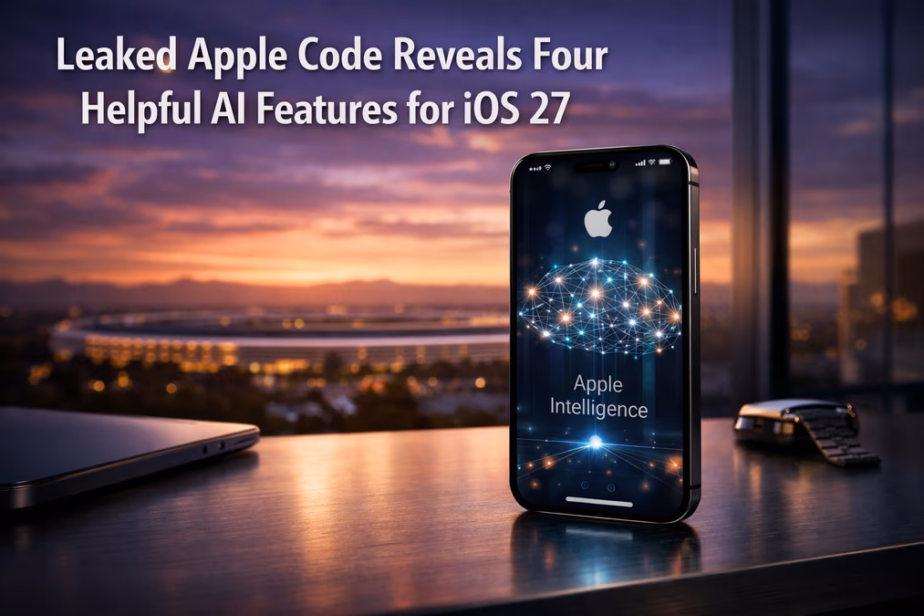 Leaked Apple Code Reveals Four Helpful AI Features for iOS 27