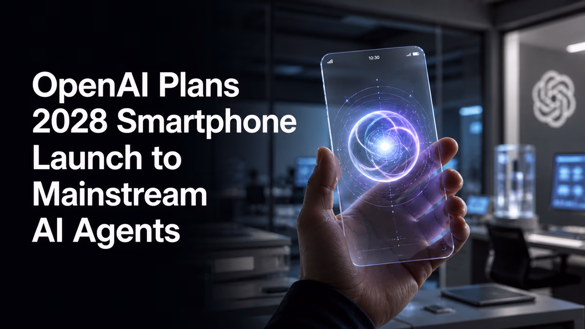OpenAI Plans 2028 Smartphone Launch to Mainstream AI Agents