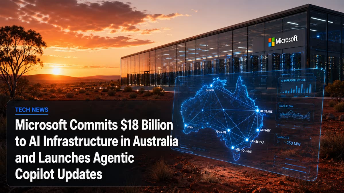 Microsoft Commits $18 Billion to AI Infrastructure in Australia and Launches Agentic Copilot Updates