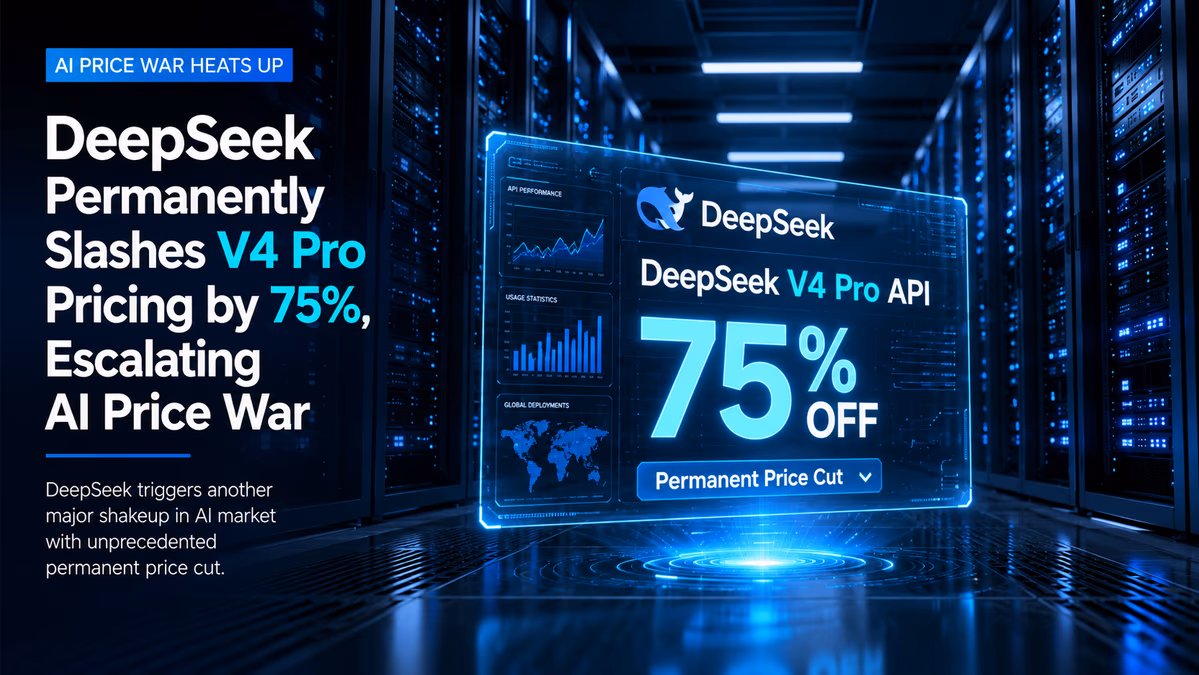 DeepSeek Permanently Slashes V4 Pro Pricing by 75%, Escalating AI Price War