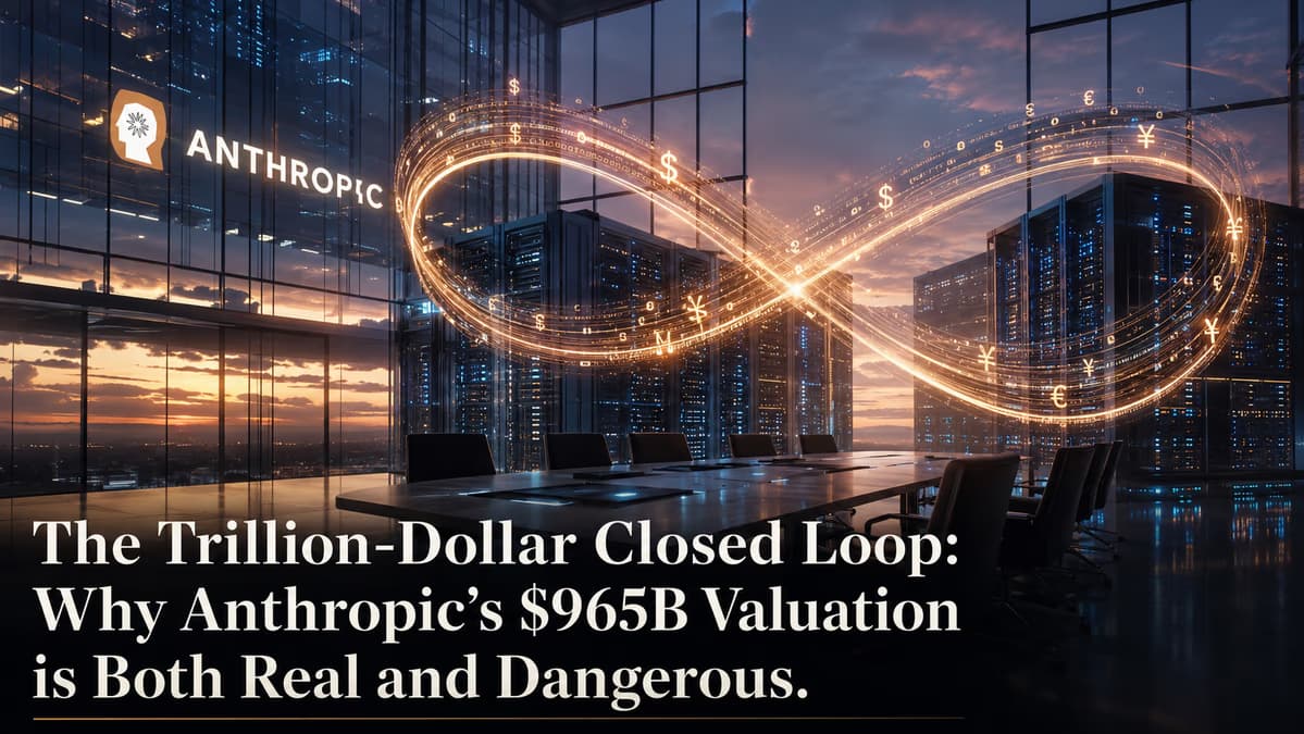 The Trillion-Dollar Closed Loop: Why Anthropic’s $965B Valuation is Both Real and Dangerous