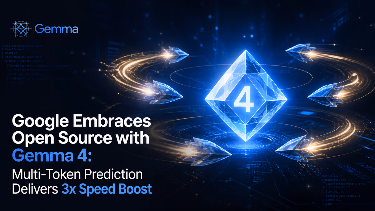 Google Embraces Open Source with Gemma 4: Multi-Token Prediction Delivers 3x Speed Boost