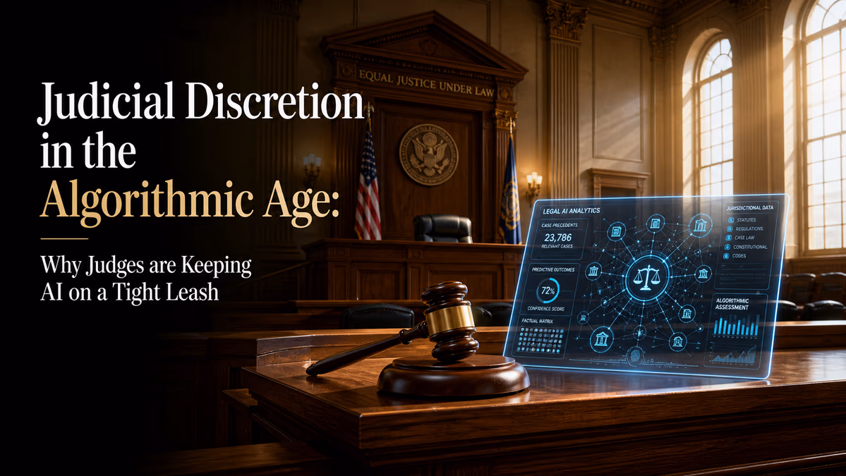 Judicial Discretion in the Algorithmic Age: Why Judges are Keeping AI on a Tight Leash