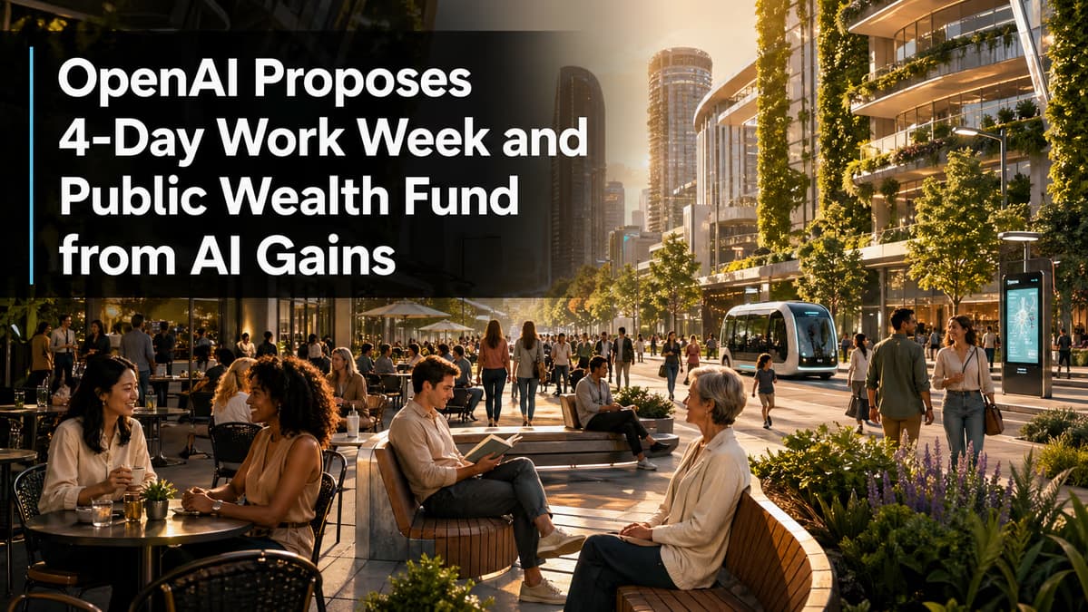 OpenAI Proposes Radical Economic Shift: 4-Day Work Weeks and National AI Wealth Funds