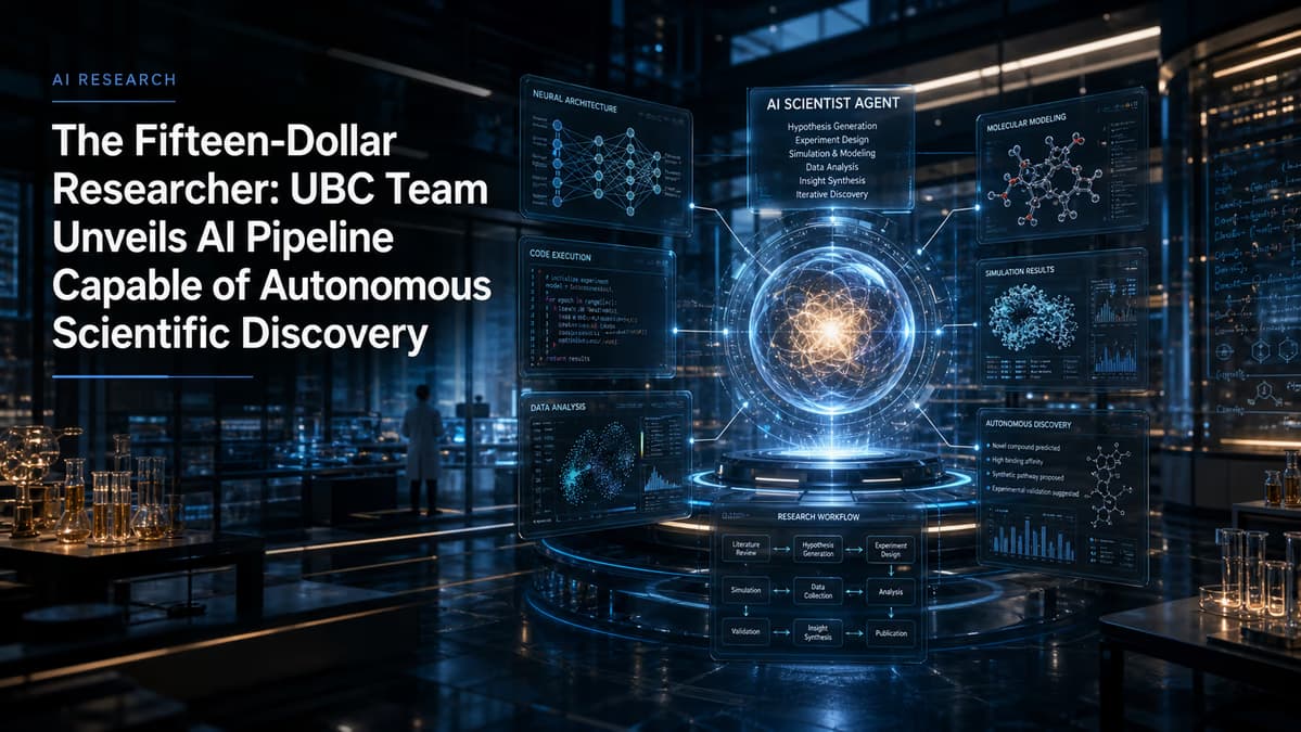 The Fifteen-Dollar Researcher: UBC Team Unveils AI Pipeline Capable of Autonomous Scientific Discovery
