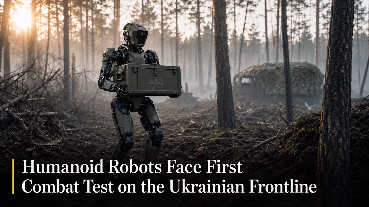Humanoid Robots Face First Combat Test on the Ukrainian Frontline