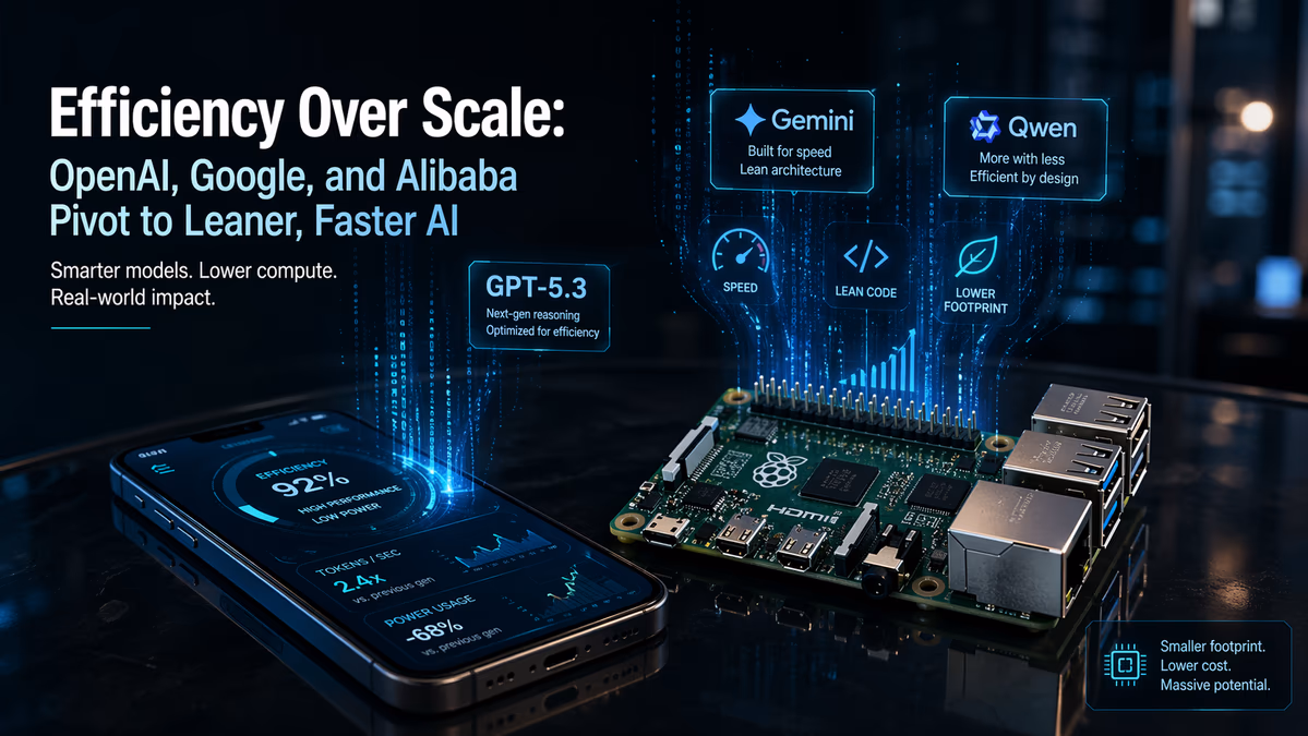 Efficiency Over Scale: OpenAI, Google, and Alibaba Pivot to Leaner, Faster AI